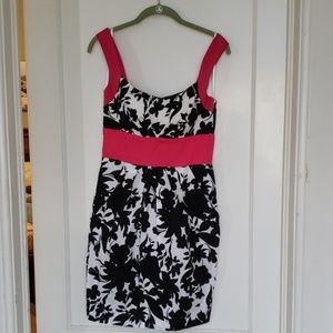 Cotton dress w POCKETS & padded bra  sz 8